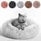 Cozy Plush Semi Enclosed Cat Bed For Indoor Cats And Small Dogs Warm Round Pet Bed Cave Sofa Nest 0