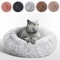 Cozy Plush Semi Enclosed Cat Bed For Indoor Cats And Small Dogs Warm Round Pet Bed Cave Sofa Nest 0