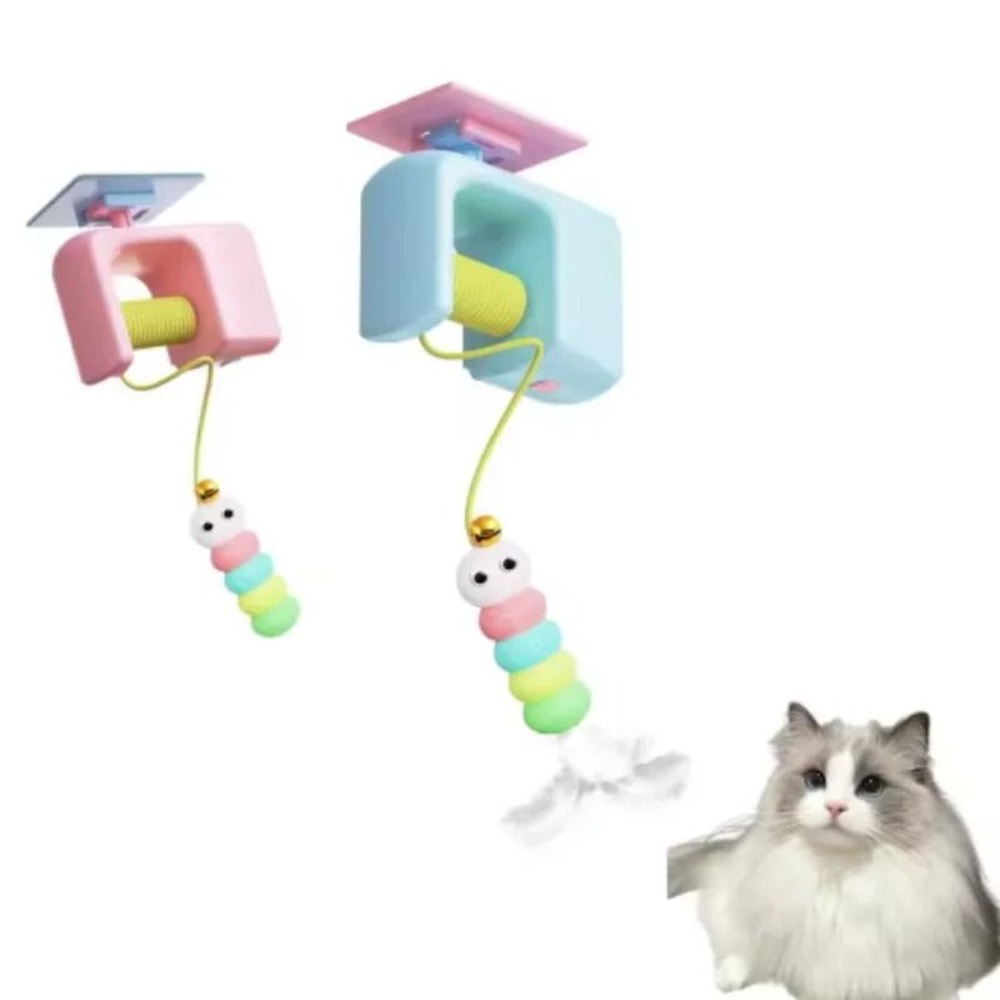 Smart Interactive Cat Toy Door Hanging Electric Teaser With Scratch Rope For Indoor Cats 0