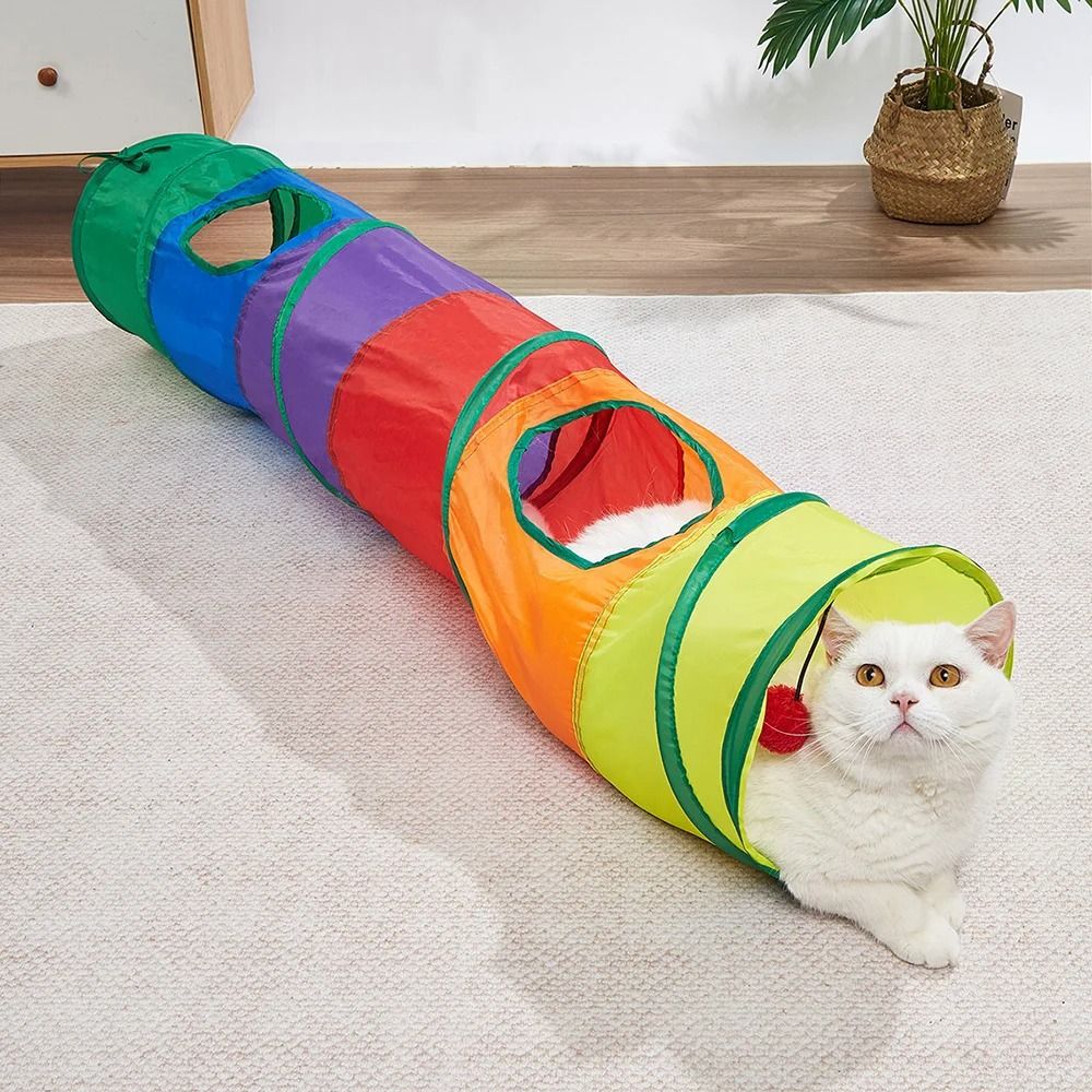 Collapsible Cat Tunnel Play Tube Toy For Indoor Cats Kittens And Small Puppies 10