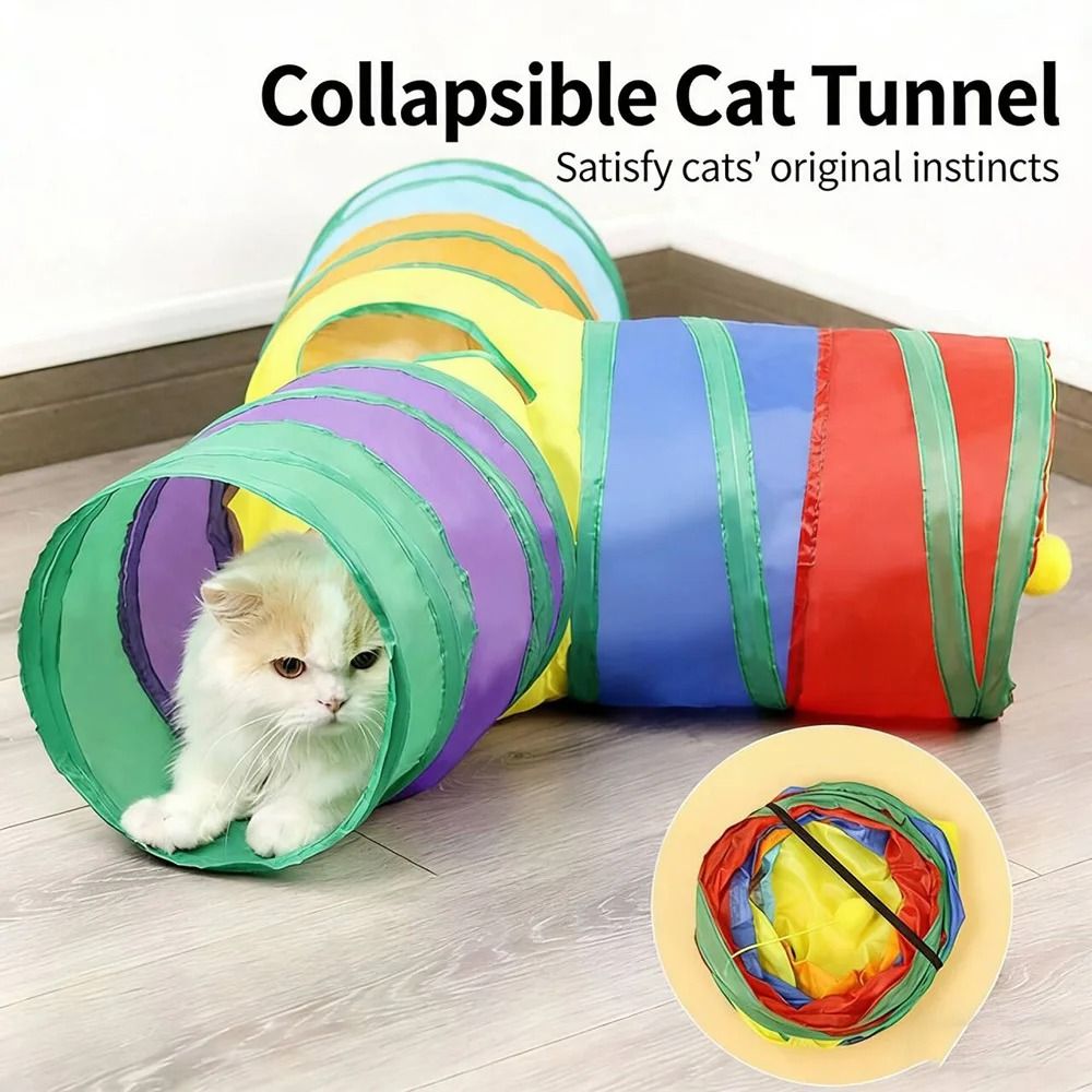 Collapsible Cat Tunnel Play Tube Toy For Indoor Cats Kittens And Small Puppies 11
