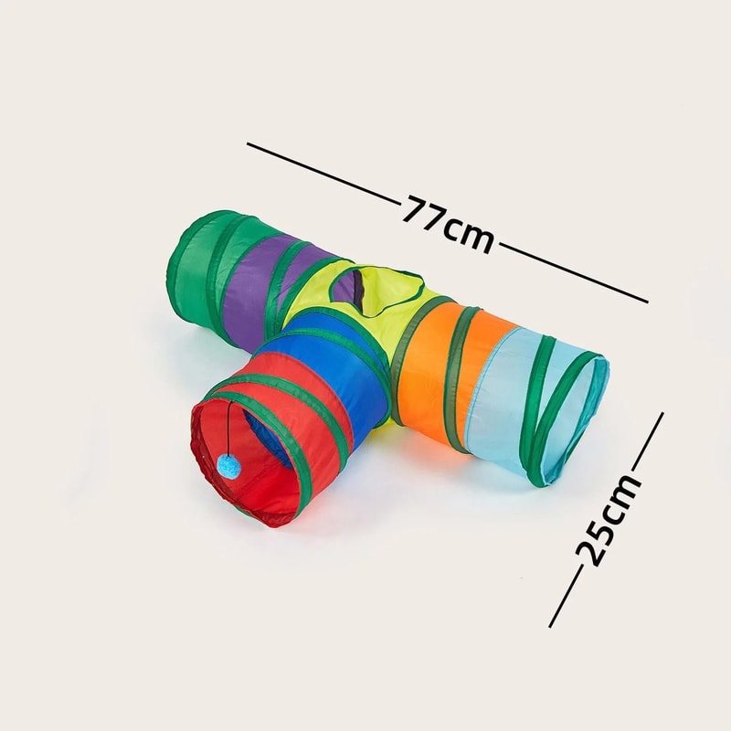 Collapsible Cat Tunnel Play Tube Toy For Indoor Cats Kittens And Small Puppies 1