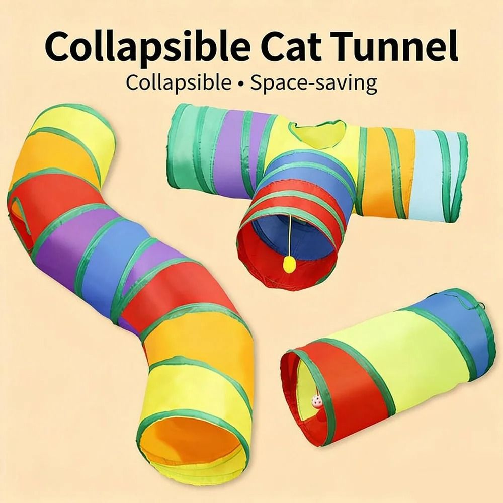 Collapsible Cat Tunnel Play Tube Toy For Indoor Cats Kittens And Small Puppies 9