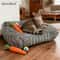 Soft Striped Cat Sofa Bed Breathable All Season Pet Bed For Small And Medium Cats 4