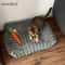 Soft Striped Cat Sofa Bed Breathable All Season Pet Bed For Small And Medium Cats 5