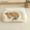 Soft Striped Cat Sofa Bed Breathable All Season Pet Bed For Small And Medium Cats 7