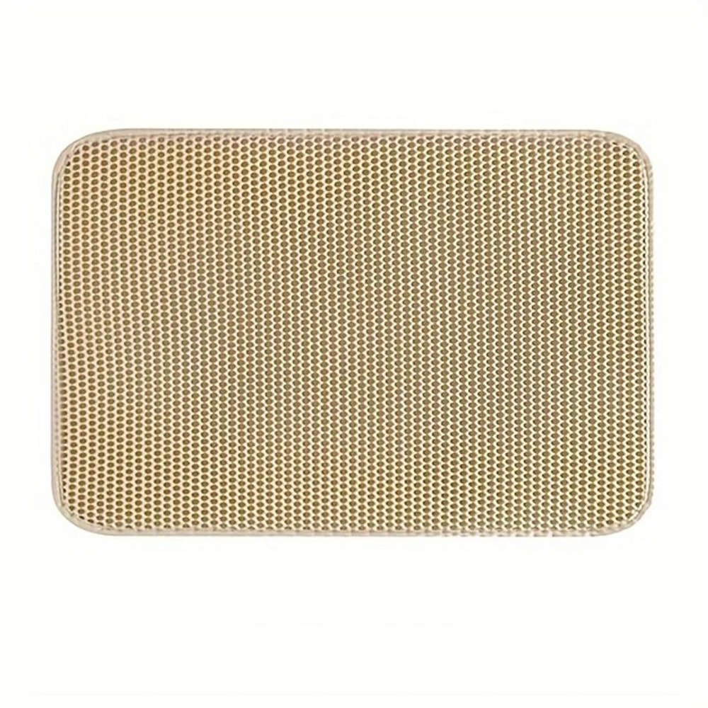 Double Layer Waterproof Cat Litter Mat EVA Trapping Litter Box Mat For Clean Floors 3