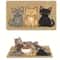 Waterproof Pet Feeding Mat Non Slip Cat Pattern Food Bowl Mat For Cats And Dogs 0