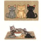 Waterproof Pet Feeding Mat Non Slip Cat Pattern Food Bowl Mat For Cats And Dogs 0