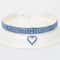 Elastic Rhinestone Pet Collar Three Row Decorative Necklace For Cats And Small Dogs 2