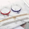 Elastic Rhinestone Pet Collar Three Row Decorative Necklace For Cats And Small Dogs 8