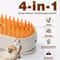 3 In 1 Pet Steam Brush Electric Spray Grooming Comb For Cats And Dogs 0