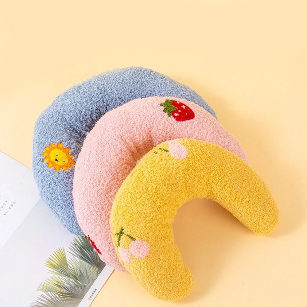 Ultra Soft Cat Calming Pillow Fluffy Half Donut Cuddler Toy For Comfortable Pet Sleep 0