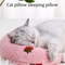 Ultra Soft Cat Calming Pillow Fluffy Half Donut Cuddler Toy For Comfortable Pet Sleep 7