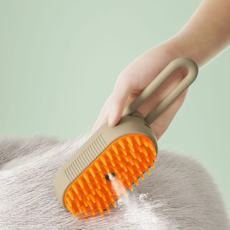 3 In 1 Rechargeable Pet Steam Brush Spray Massage Grooming Comb For Cats And Dogs 7