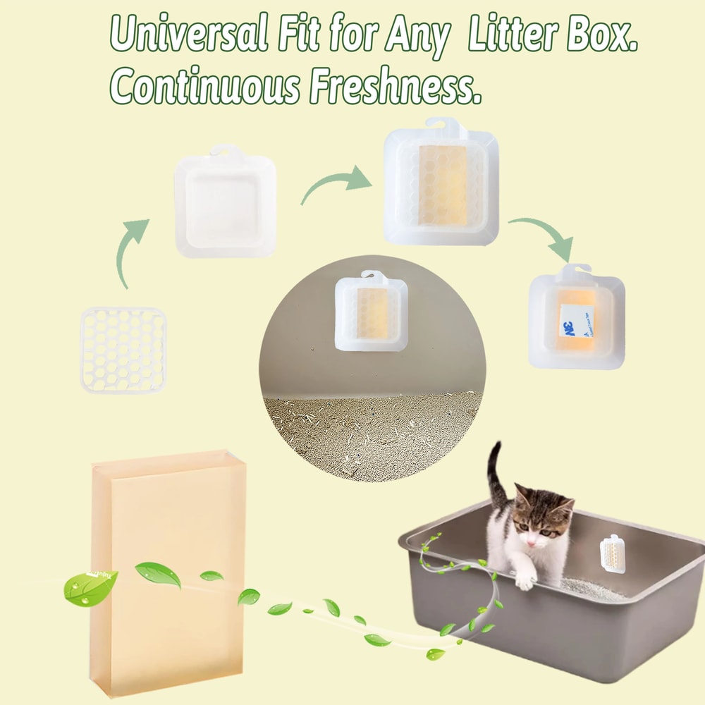 Self Cleaning Cat Litter Deodorizer Replacement Odor Eliminator For PETKIT Meowant And UBPET Litter 3