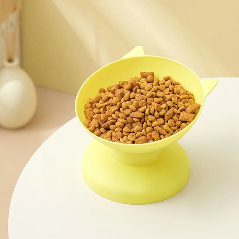 Elevated Cat Food Bowl 45 Degree Tilted Anti Spill Pet Feeding Bowl For Cats And Small Dogs 5