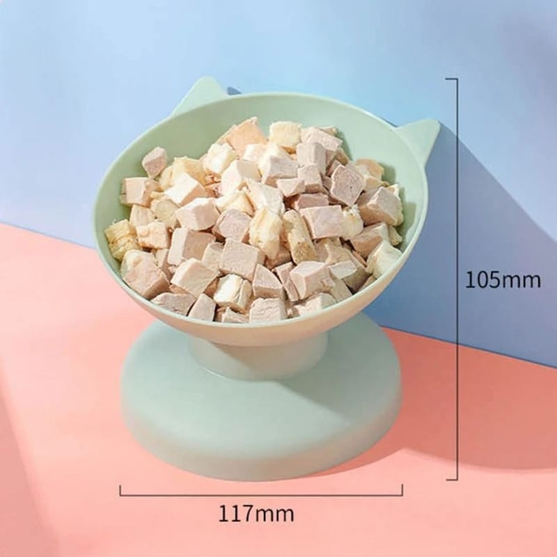 Elevated Cat Food Bowl 45 Degree Tilted Anti Spill Pet Feeding Bowl For Cats And Small Dogs 7