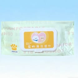 3 pack pet cleaning wipes no rinse deodorizing tear stain wipes for cats and dogs