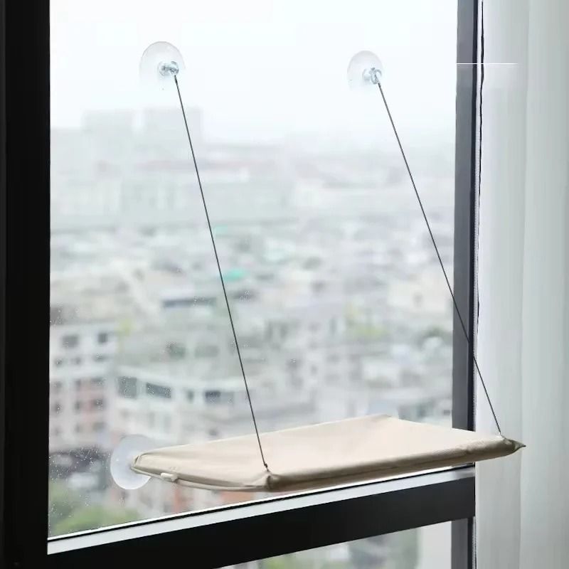 Winter Cat Window Hammock Suction Cup Hanging Cat Bed Space Saving Pet Lounge 2