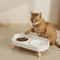 Double Elevated Pet Bowl No Spill Food And Water Feeder With Anti Slip Stand For Cats And Dogs 0