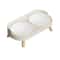 Double Elevated Pet Bowl No Spill Food And Water Feeder With Anti Slip Stand For Cats And Dogs 1