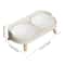 Double Elevated Pet Bowl No Spill Food And Water Feeder With Anti Slip Stand For Cats And Dogs 5