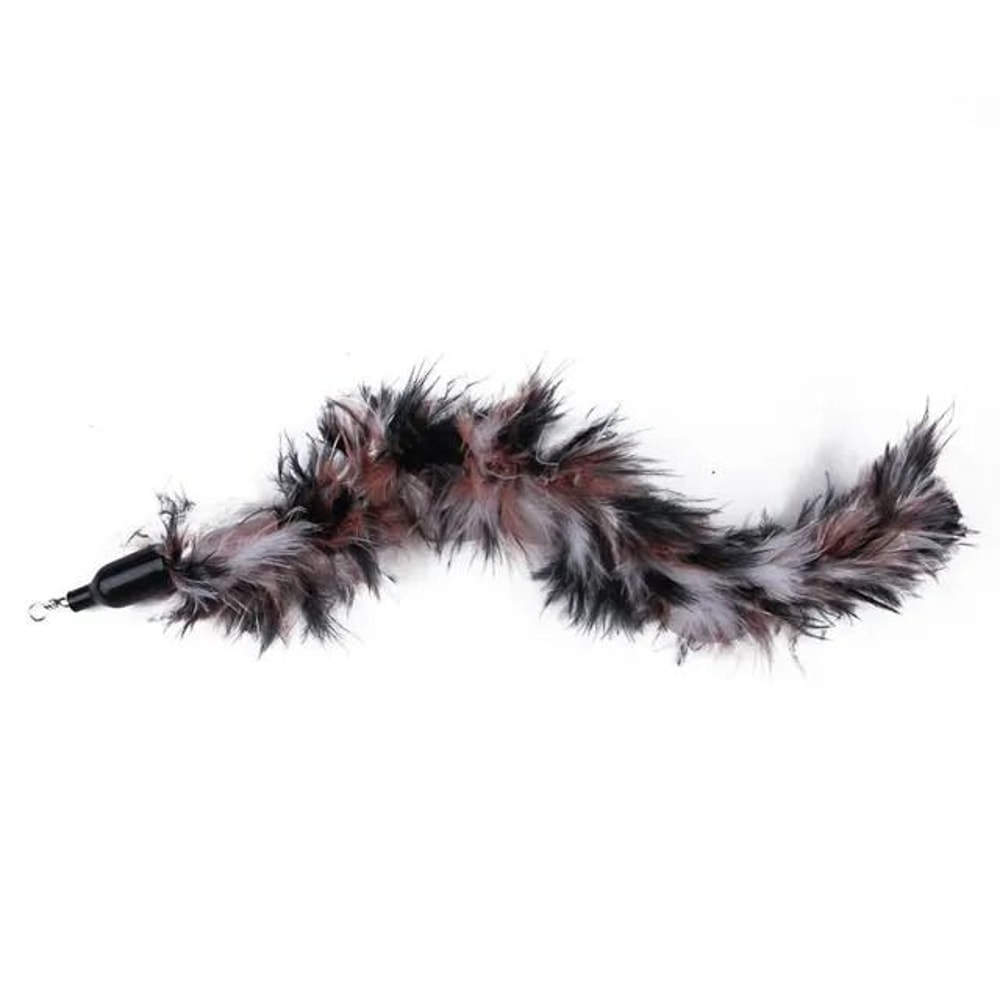 Double Headed Cat Teaser Stick Suction Cup Interactive Mouse Feather Toy With Bell 10