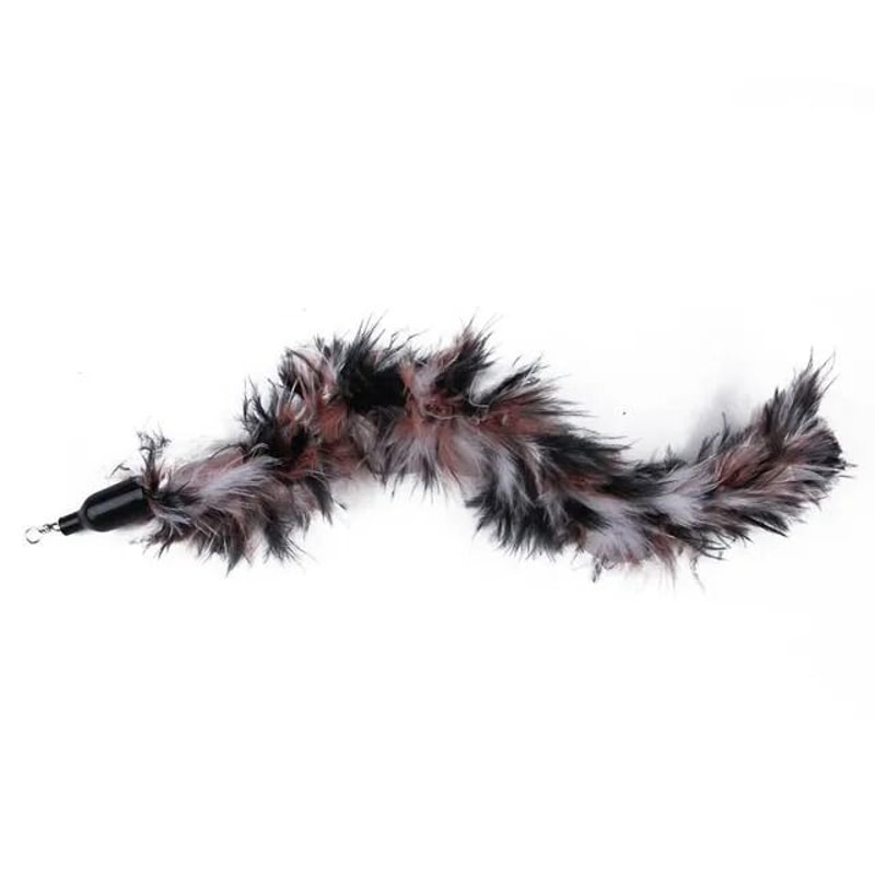 Double Headed Cat Teaser Stick Suction Cup Interactive Mouse Feather Toy With Bell 10