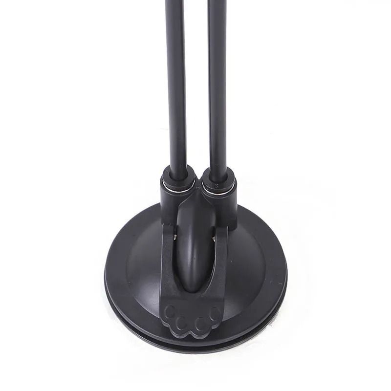 Double Headed Cat Teaser Stick Suction Cup Interactive Mouse Feather Toy With Bell 17