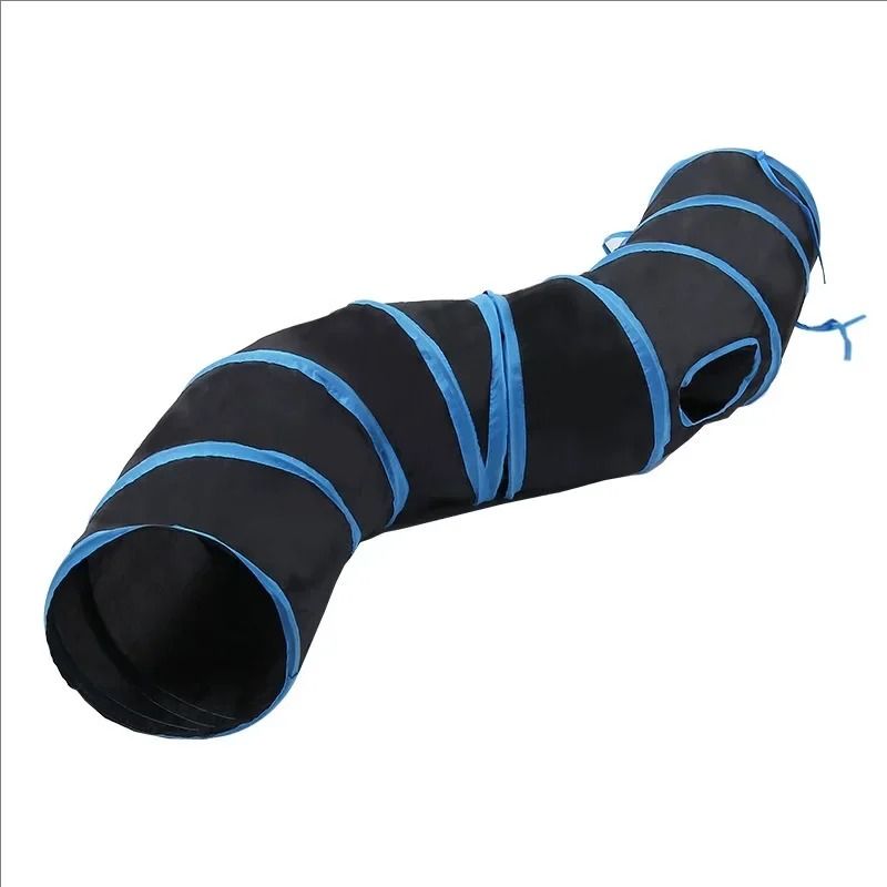 Portable Cat Play Tunnel Collapsible Hide And Seek Interactive Tunnel Toy For Cats 1