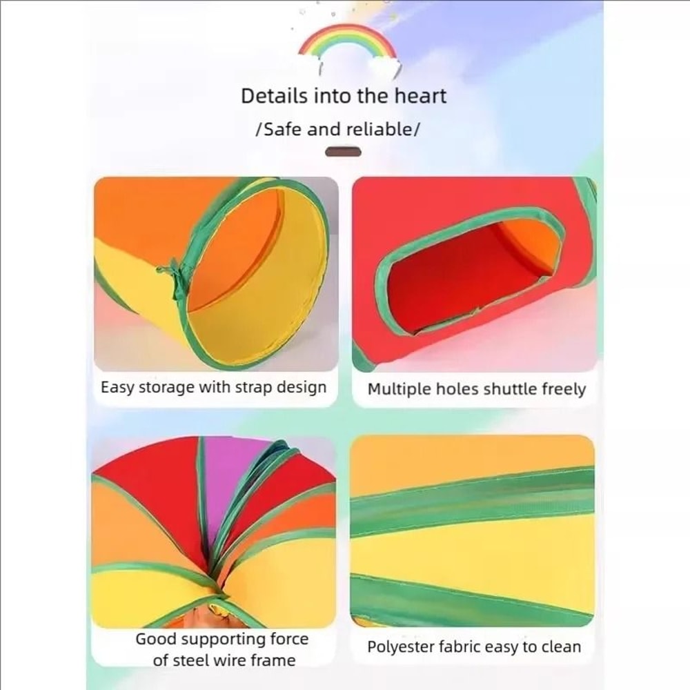 Portable Cat Play Tunnel Collapsible Hide And Seek Interactive Tunnel Toy For Cats 4