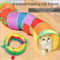 Portable Cat Play Tunnel Collapsible Hide And Seek Interactive Tunnel Toy For Cats 0