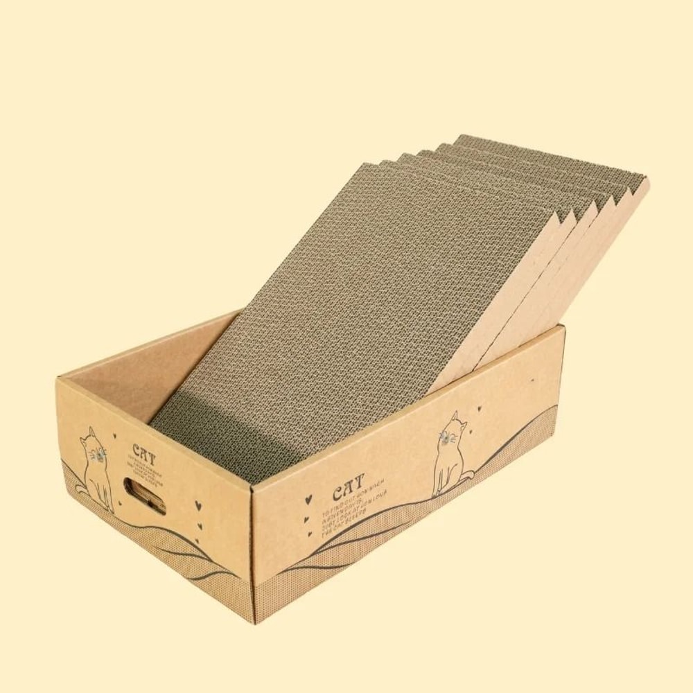 6 Pack Cardboard Cat Scratcher Extra Large Reversible Scratching Posts For Cats 7
