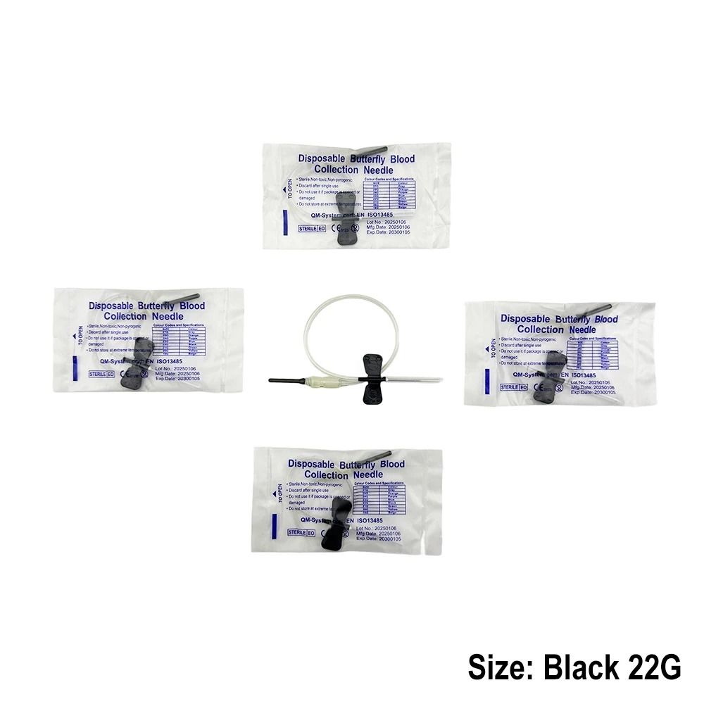 Disposable Butterfly Blood Collection Needles Double Wing Veterinary Needles For Pet Animal Care 6
