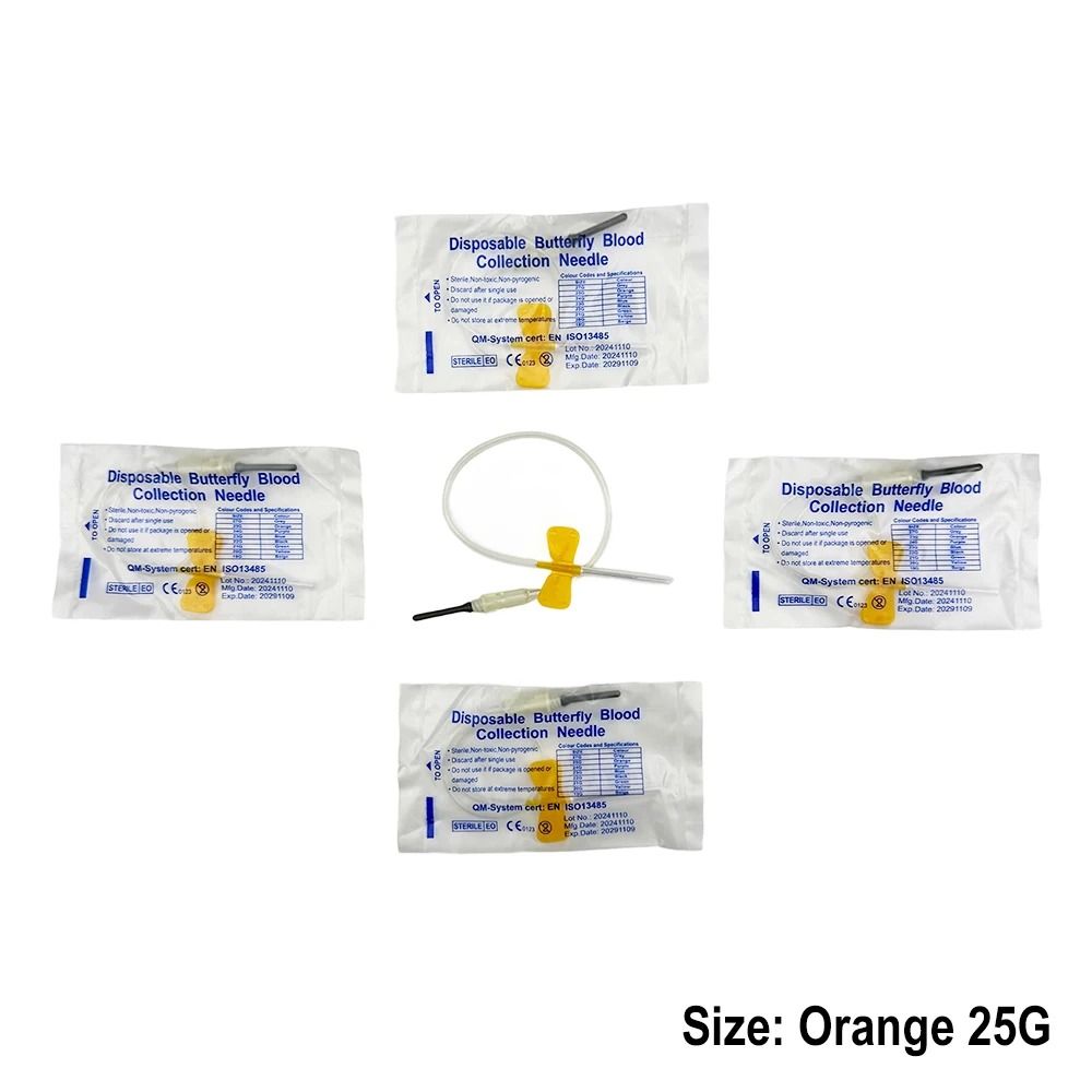 Disposable Butterfly Blood Collection Needles Double Wing Veterinary Needles For Pet Animal Care 8