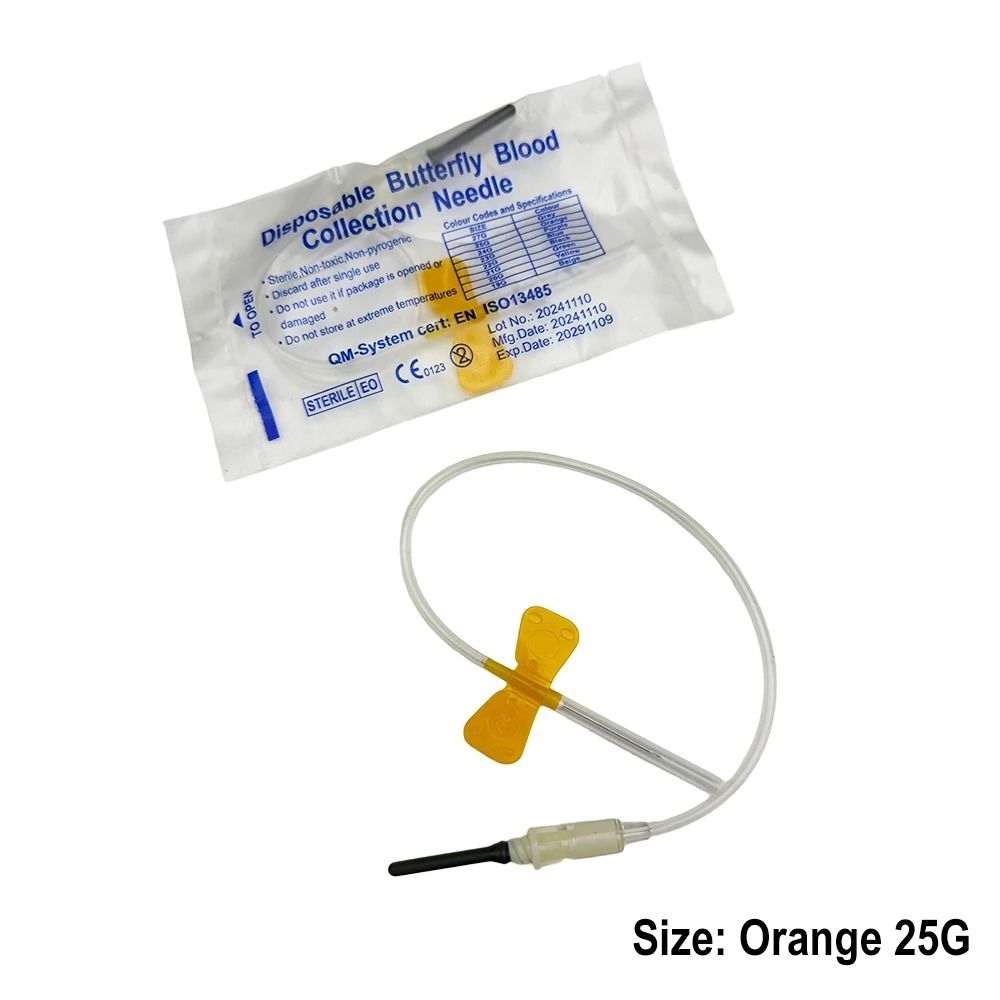 Disposable Butterfly Blood Collection Needles Double Wing Veterinary Needles For Pet Animal Care 4