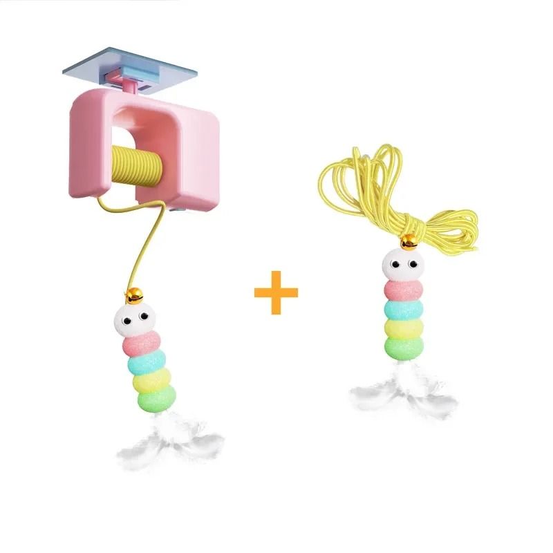 Interactive Electric Cat Toy Hanging Door Automatic Ball Teaser For Self Play Cats 8