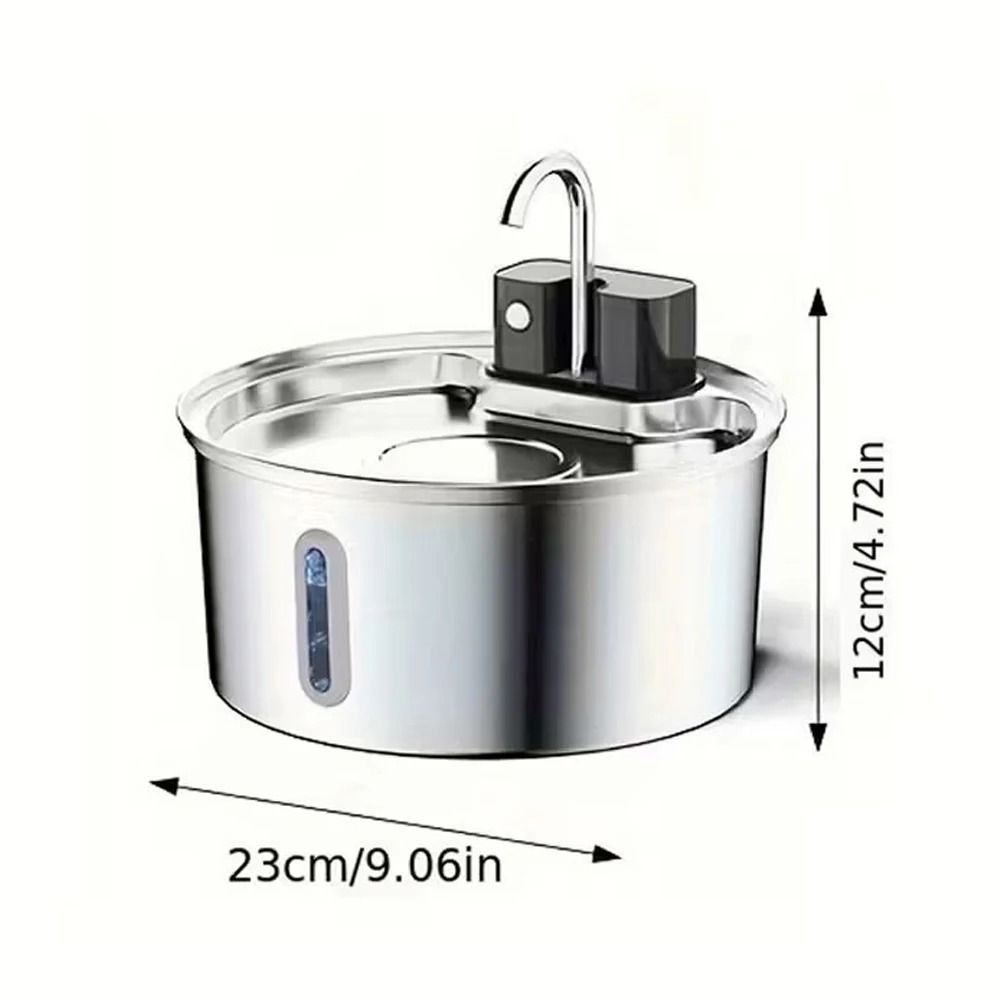 Wireless Stainless Steel Cat Water Fountain 32L Automatic Pet Water Dispenser With Sensor Filtratio 4