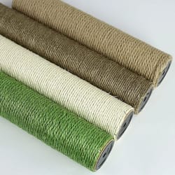 replacement sisal cat scratching post refill pole with m8 screw for cat trees and scratch towers