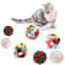 Colorful Cat Toy Balls With Bells Sparkle Pom Pom Interactive Balls For Indoor Cats And Kittens 1