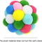 Colorful Cat Toy Balls With Bells Sparkle Pom Pom Interactive Balls For Indoor Cats And Kittens 3