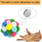 Colorful Cat Toy Balls With Bells Sparkle Pom Pom Interactive Balls For Indoor Cats And Kittens 6