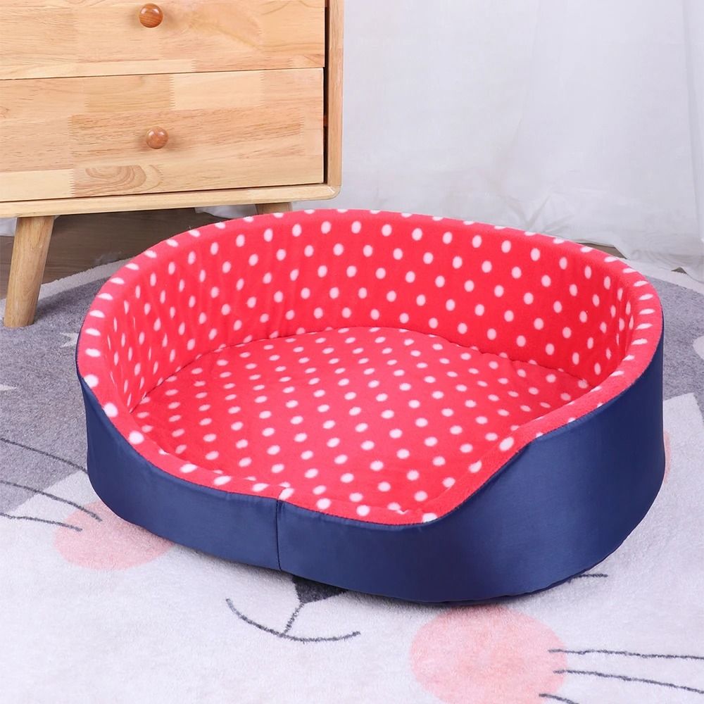 Cozy Plush Cat Cave Bed Indoor Pet Sleeping Basket Mat For Cats And Small Dogs 2