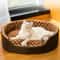 Cozy Plush Cat Cave Bed Indoor Pet Sleeping Basket Mat For Cats And Small Dogs 1