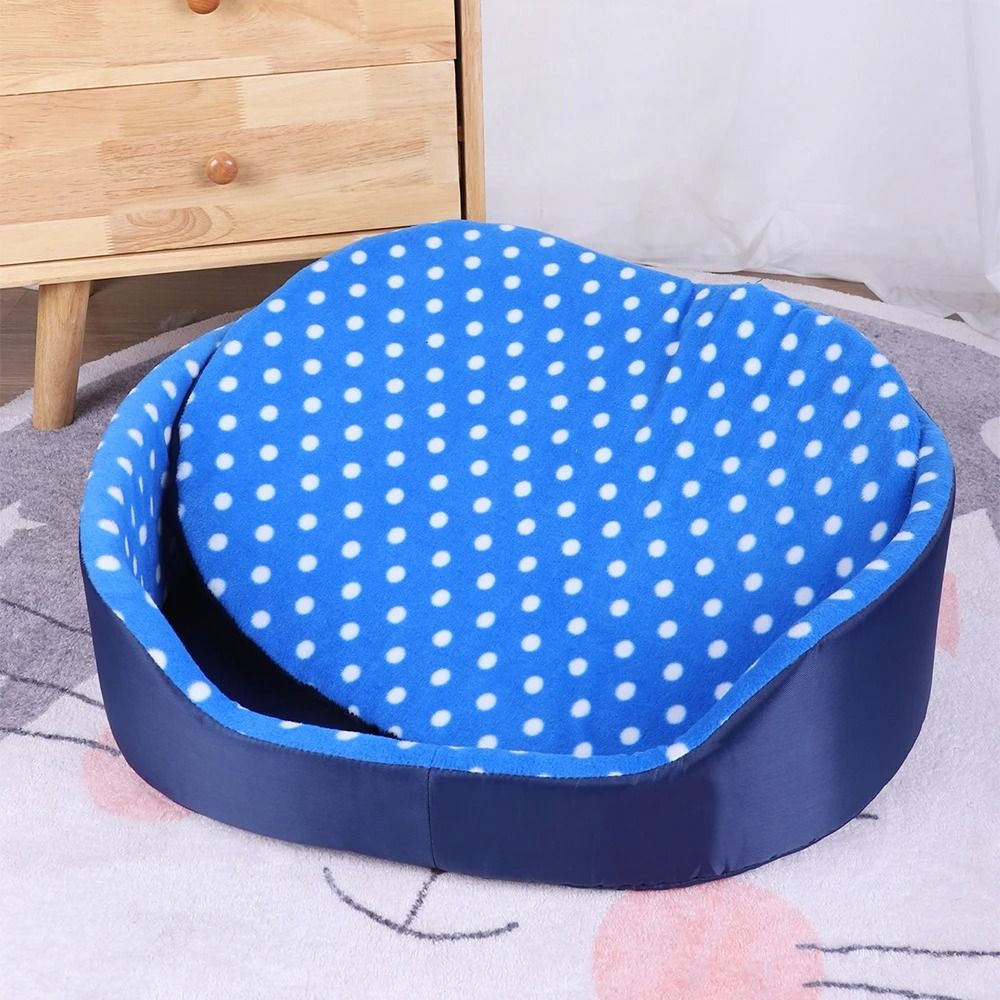 Cozy Plush Cat Cave Bed Indoor Pet Sleeping Basket Mat For Cats And Small Dogs 3