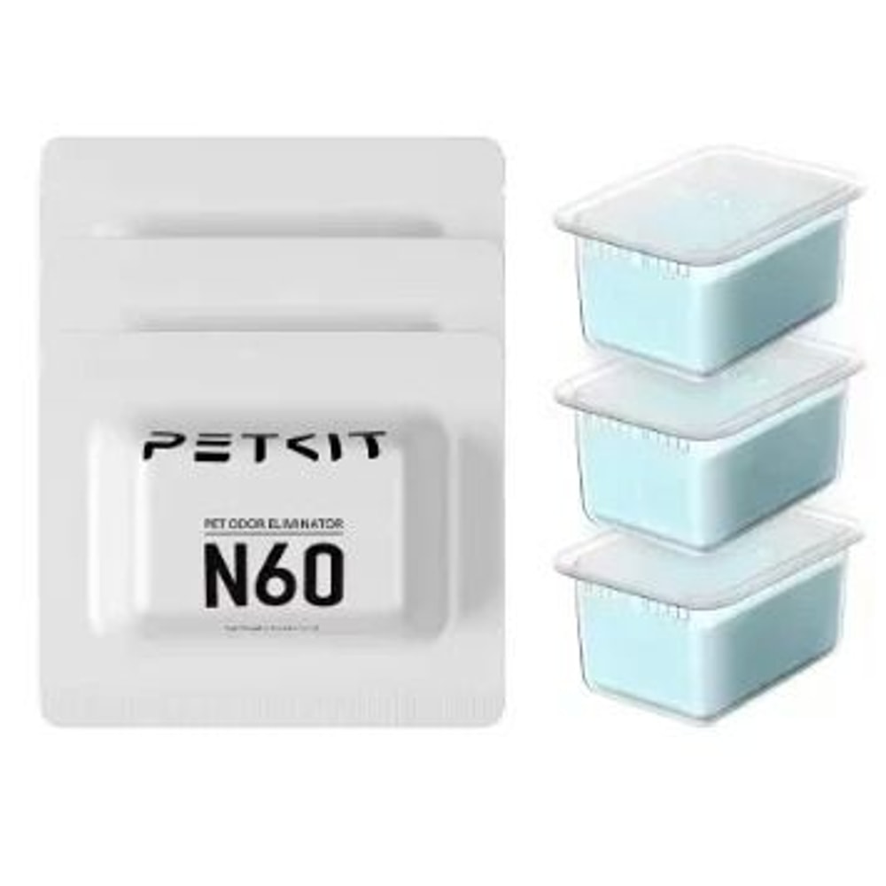PETKIT N60 Pet Odor Eliminator Refills For PUROBOT Ultra Self Cleaning Cat Litter Box 3 Pack Cat Od 0