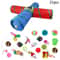 Rainbow Cat Tunnel Interactive Foldable Cat Play Tunnel For Indoor Cats 0