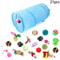 Rainbow Cat Tunnel Interactive Foldable Cat Play Tunnel For Indoor Cats 2