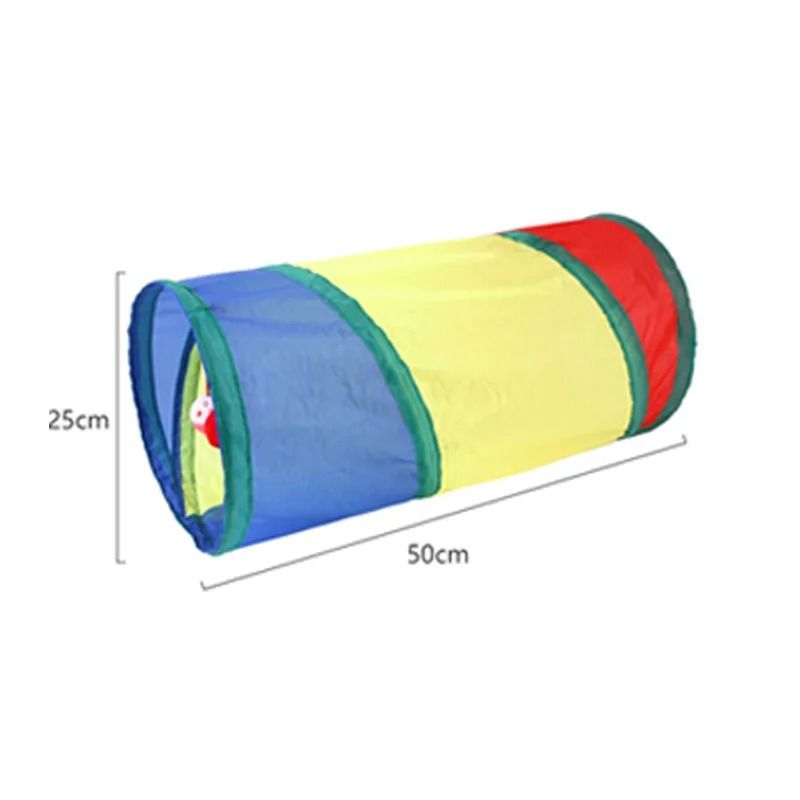 Rainbow Cat Tunnel Interactive Foldable Cat Play Tunnel For Indoor Cats 25